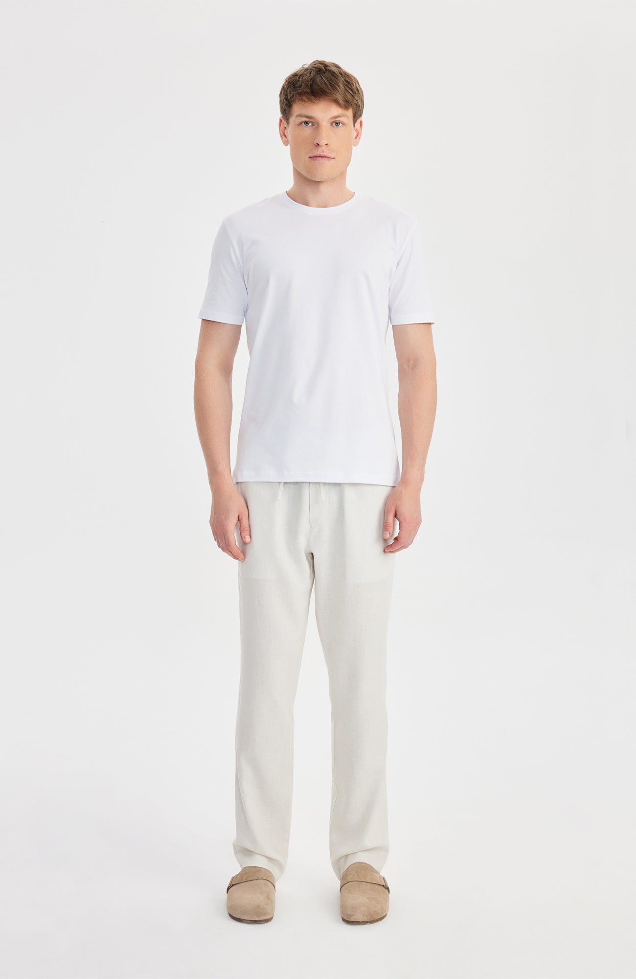 Giorni Linen Jogger Ekru - BATTS ( Il Maggio, Linen, Pants, S/S 24 ) Giorni Linen Jogger Ekru - BATTS ( Il Maggio, Linen, Pants, S/S 24 )
