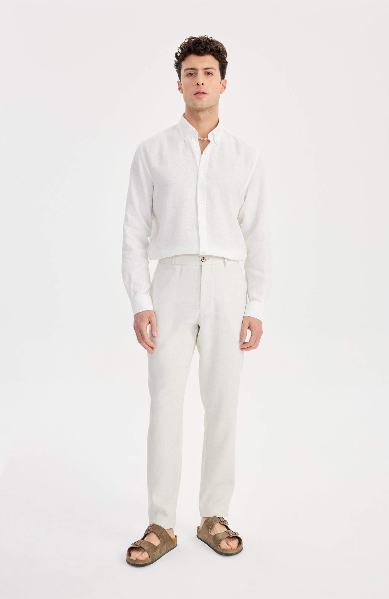 Giorni II Linen Pantolon Ekru - BATTS ( Il Maggio, Linen, Pants, S/S 24 ) Giorni II Linen Pantolon Ekru - BATTS ( Il Maggio, Linen, Pants, S/S 24 )