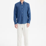 Kos Linen Gömlek Relaxed Mavi - BATTS ( Il Maggio, Linen, S/S 24, Shirts ) Kos Linen Gömlek Relaxed Mavi - BATTS ( Il Maggio, Linen, S/S 24, Shirts )