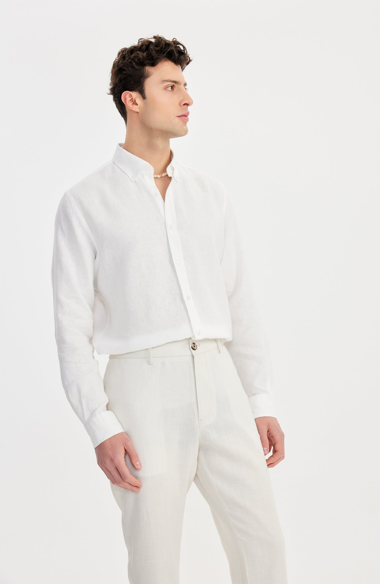 Giorni II Linen Pantolon Ekru - BATTS ( Il Maggio, Linen, Pants, S/S 24 ) Giorni II Linen Pantolon Ekru - BATTS ( Il Maggio, Linen, Pants, S/S 24 )