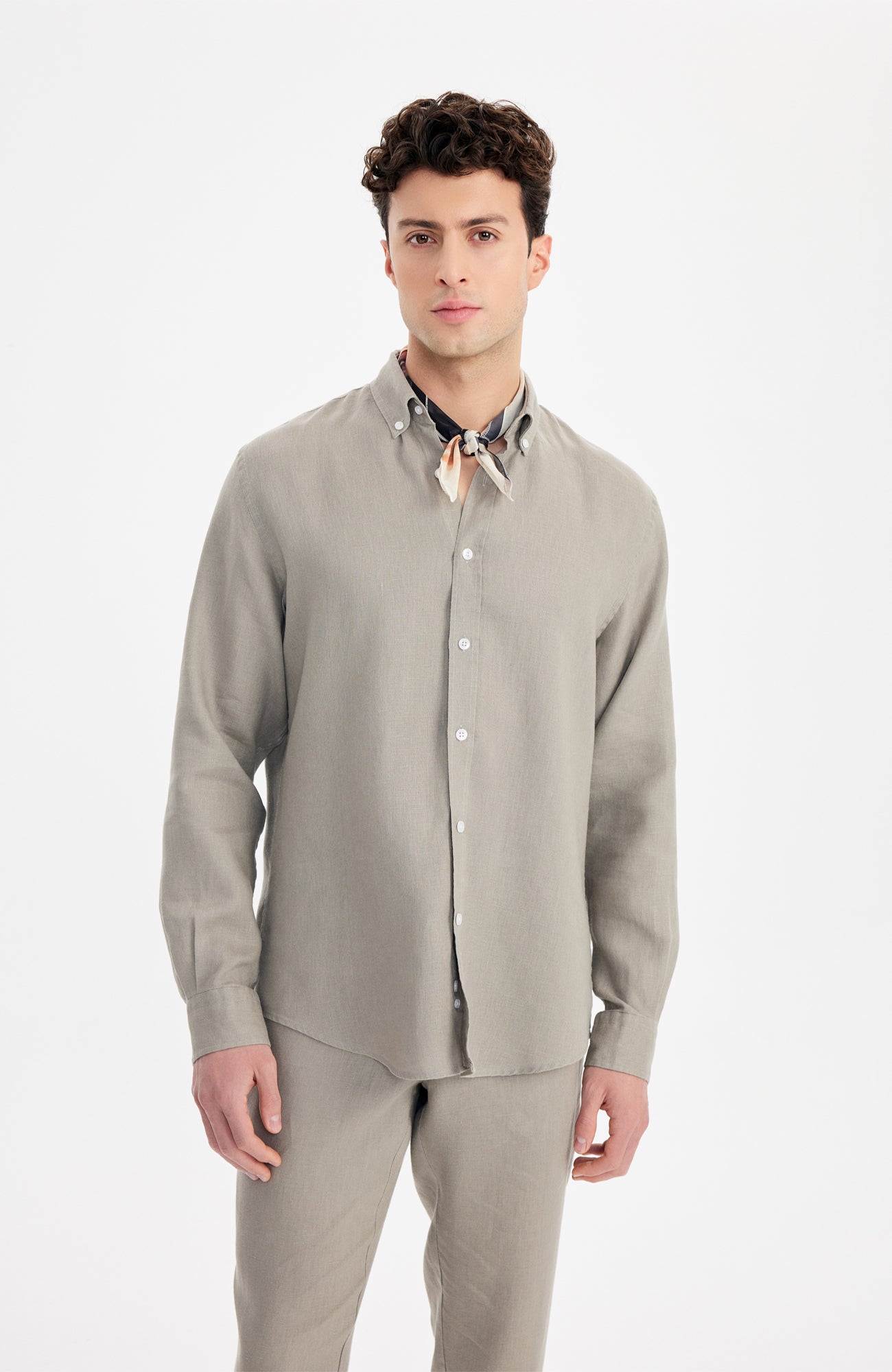 Kos Linen Gömlek Relaxed Kahverengi - BATTS ( Il Maggio, Linen, S/S 24, Shirts ) Kos Linen Gömlek Relaxed Kahverengi - BATTS ( Il Maggio, Linen, S/S 24, Shirts )