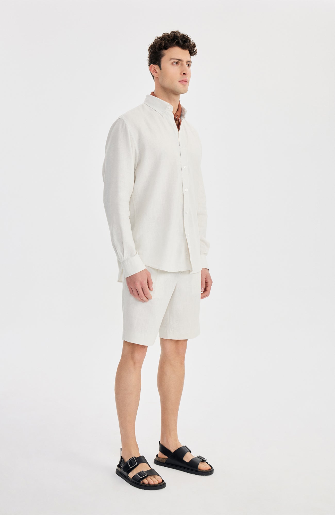 Kos Linen Gömlek Relaxed Ekru - BATTS ( Il Maggio, Linen, S/S 24, Shirts ) Kos Linen Gömlek Relaxed Ekru - BATTS ( Il Maggio, Linen, S/S 24, Shirts )