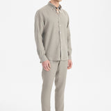 Kos Linen Gömlek Relaxed Kahverengi - BATTS ( Il Maggio, Linen, S/S 24, Shirts ) Kos Linen Gömlek Relaxed Kahverengi - BATTS ( Il Maggio, Linen, S/S 24, Shirts )