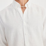 Kos Linen Gömlek Relaxed Beyaz - BATTS ( Il Maggio, Linen, S/S 24, Shirts ) Kos Linen Gömlek Relaxed Beyaz - BATTS ( Il Maggio, Linen, S/S 24, Shirts )