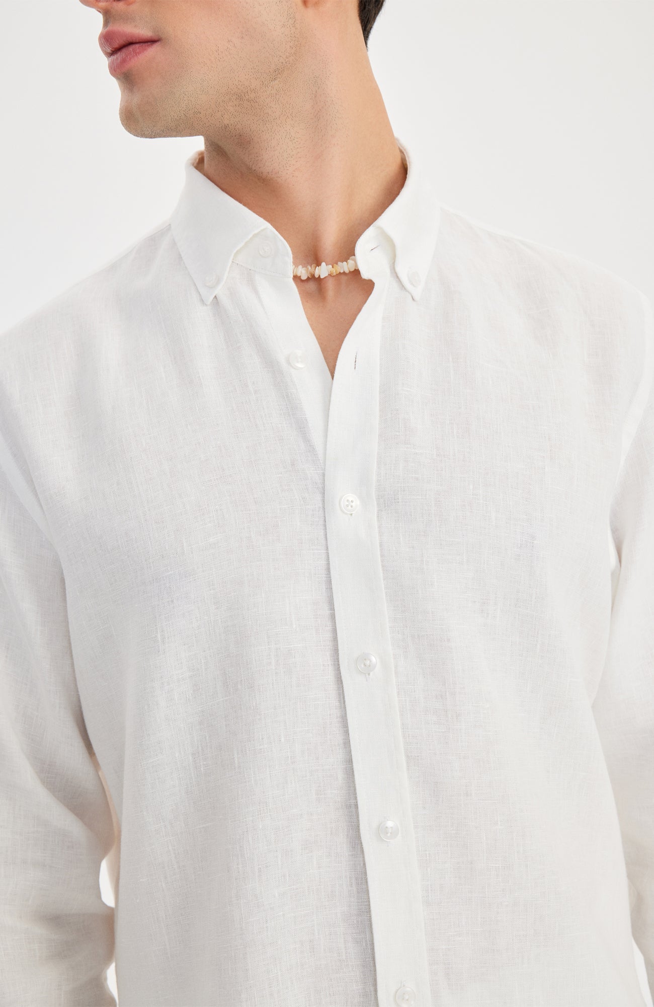 Kos Linen Gömlek Relaxed Beyaz - BATTS ( Il Maggio, Linen, S/S 24, Shirts ) Kos Linen Gömlek Relaxed Beyaz - BATTS ( Il Maggio, Linen, S/S 24, Shirts )