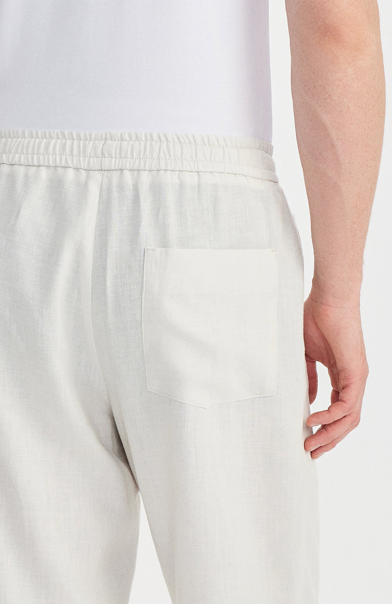 Giorni Linen Jogger Ekru - BATTS ( Il Maggio, Linen, Pants, S/S 24 ) Giorni Linen Jogger Ekru - BATTS ( Il Maggio, Linen, Pants, S/S 24 )