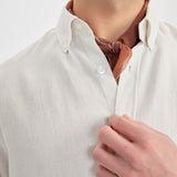 Kos Linen Gömlek Relaxed Ekru - BATTS ( Il Maggio, Linen, S/S 24, Shirts ) Kos Linen Gömlek Relaxed Ekru - BATTS ( Il Maggio, Linen, S/S 24, Shirts )