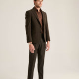 Matteo Blazer Kareli Koyu Kahve Matteo Blazer Kareli Koyu Kahve