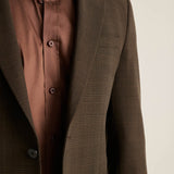 Matteo Blazer Kareli Koyu Kahve Matteo Blazer Kareli Koyu Kahve