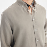 Kos Linen Gömlek Relaxed Kahverengi - BATTS ( Il Maggio, Linen, S/S 24, Shirts ) Kos Linen Gömlek Relaxed Kahverengi - BATTS ( Il Maggio, Linen, S/S 24, Shirts )