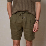 Escape Linen Short Khaki