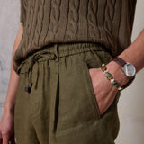 Escape Linen Short Khaki