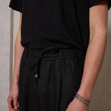 Riviera Linen Jogger Black