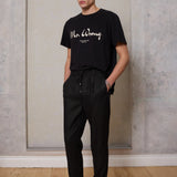 Riviera Linen Jogger Black
