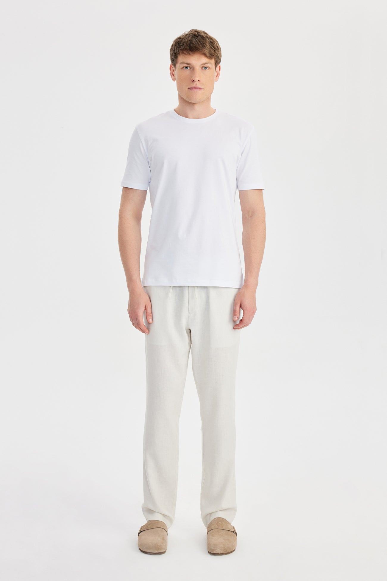 Giorni Linen Jogger Ekru - BATTS ( Il Maggio, Linen, Pants, S/S 24 )