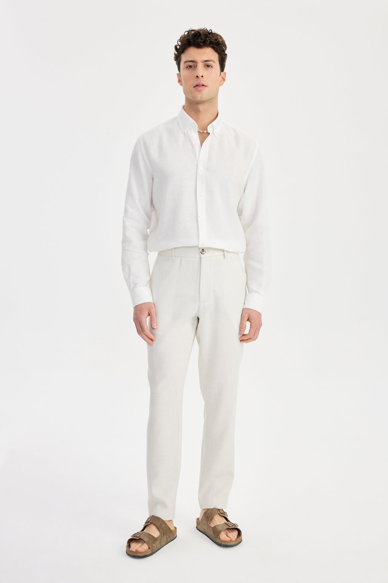 Giorni II Linen Pantolon Ekru - BATTS ( Il Maggio, Linen, Pants, S/S 24 )