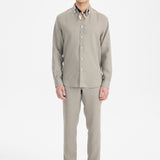 Kos Linen Gömlek Relaxed Kahverengi - BATTS ( Il Maggio, Linen, S/S 24, Shirts )