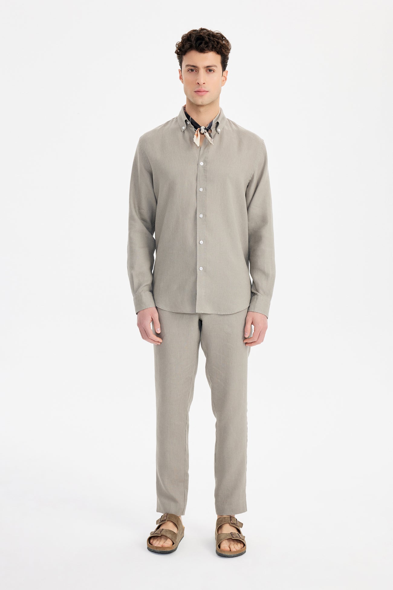 Kos Linen Gömlek Relaxed Kahverengi - BATTS ( Il Maggio, Linen, S/S 24, Shirts )