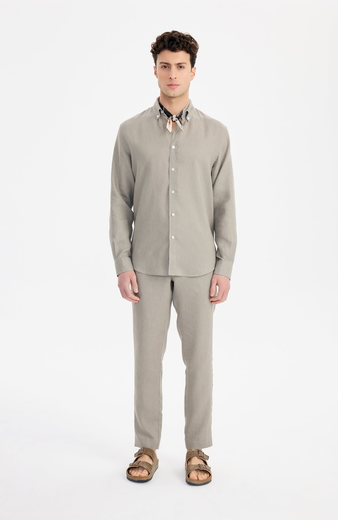 Kos Linen Gömlek Relaxed Kahverengi - BATTS ( Il Maggio, Linen, S/S 24, Shirts )