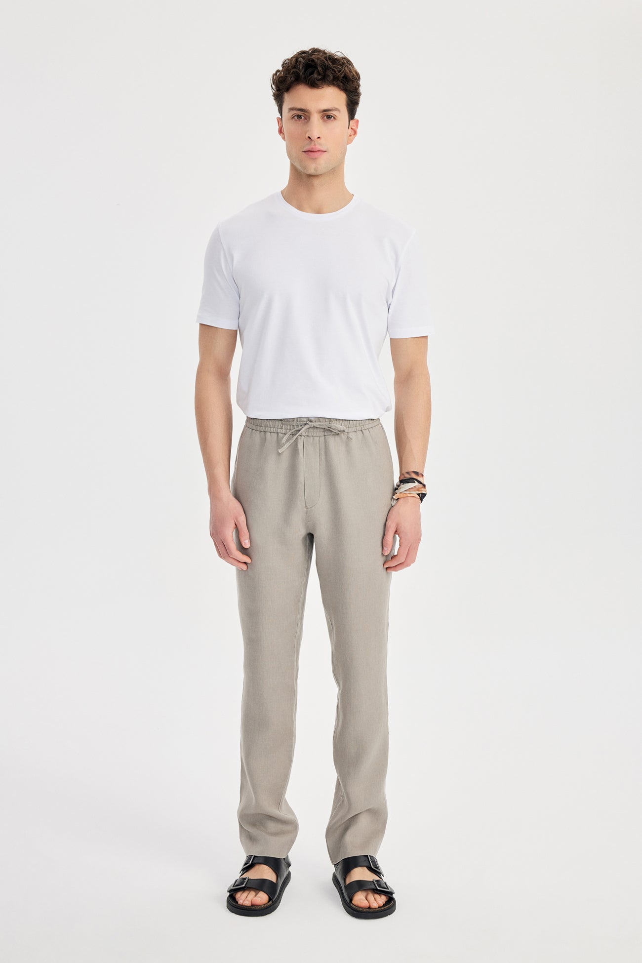 Giorni Linen Jogger Kahverengi - BATTS ( Il Maggio, Linen, Pants, S/S 24 )