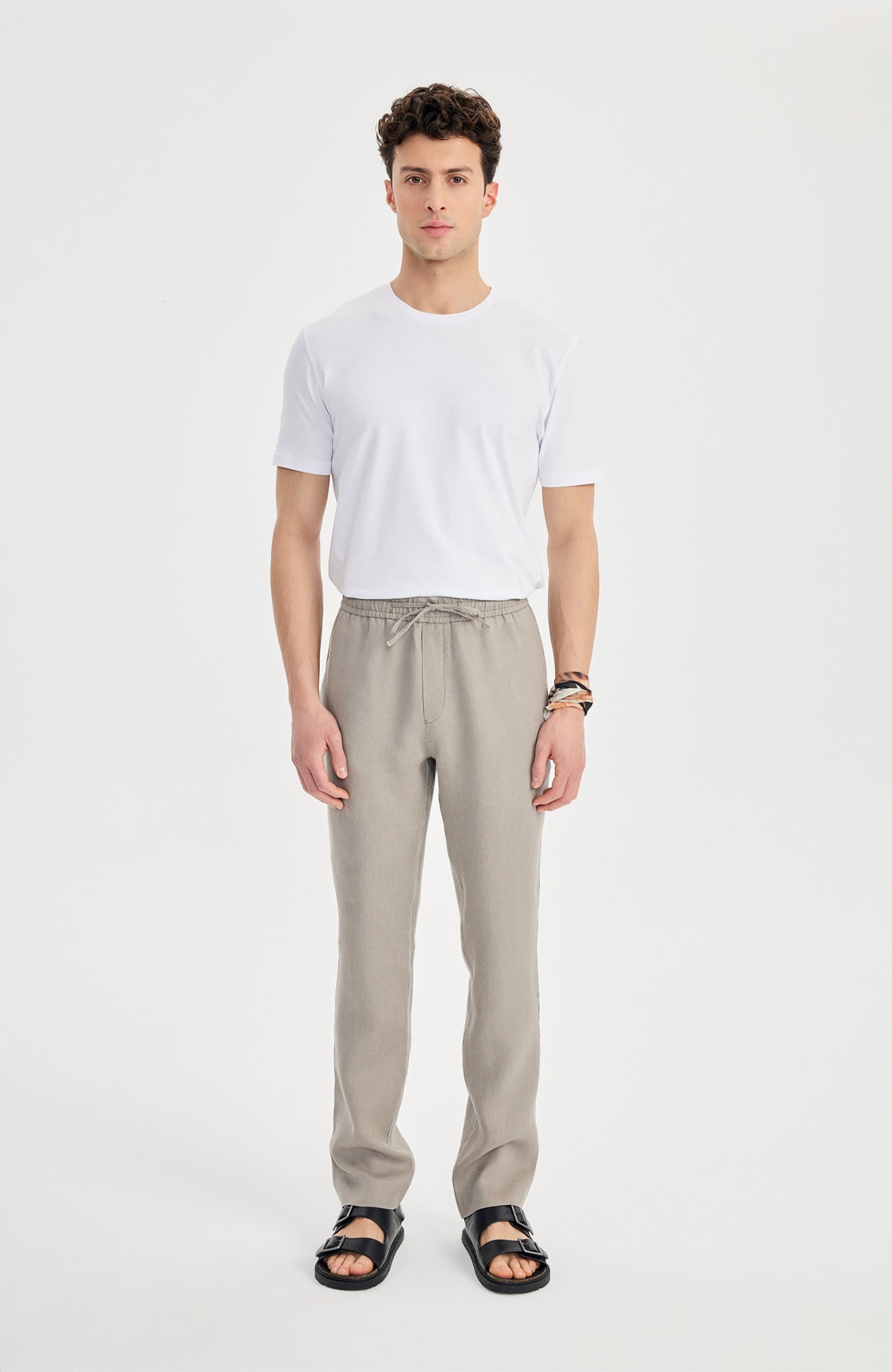 Giorni Linen Jogger Kahverengi - BATTS ( Il Maggio, Linen, Pants, S/S 24 )