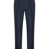 Mystic Striped Pant Dark Blue
