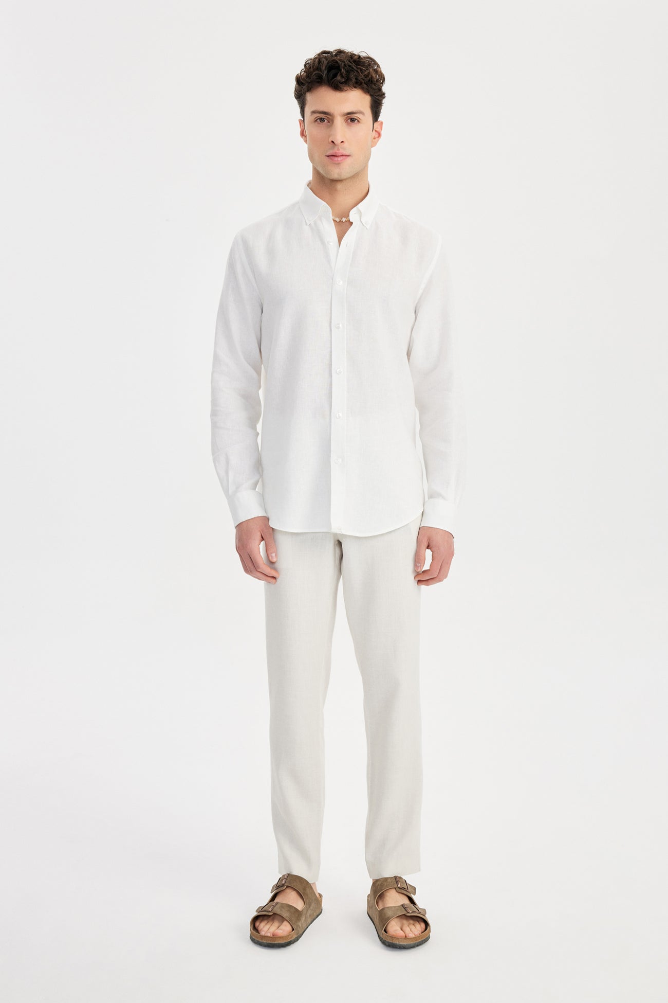 Kos Linen Gömlek Relaxed Beyaz - BATTS ( Il Maggio, Linen, S/S 24, Shirts )