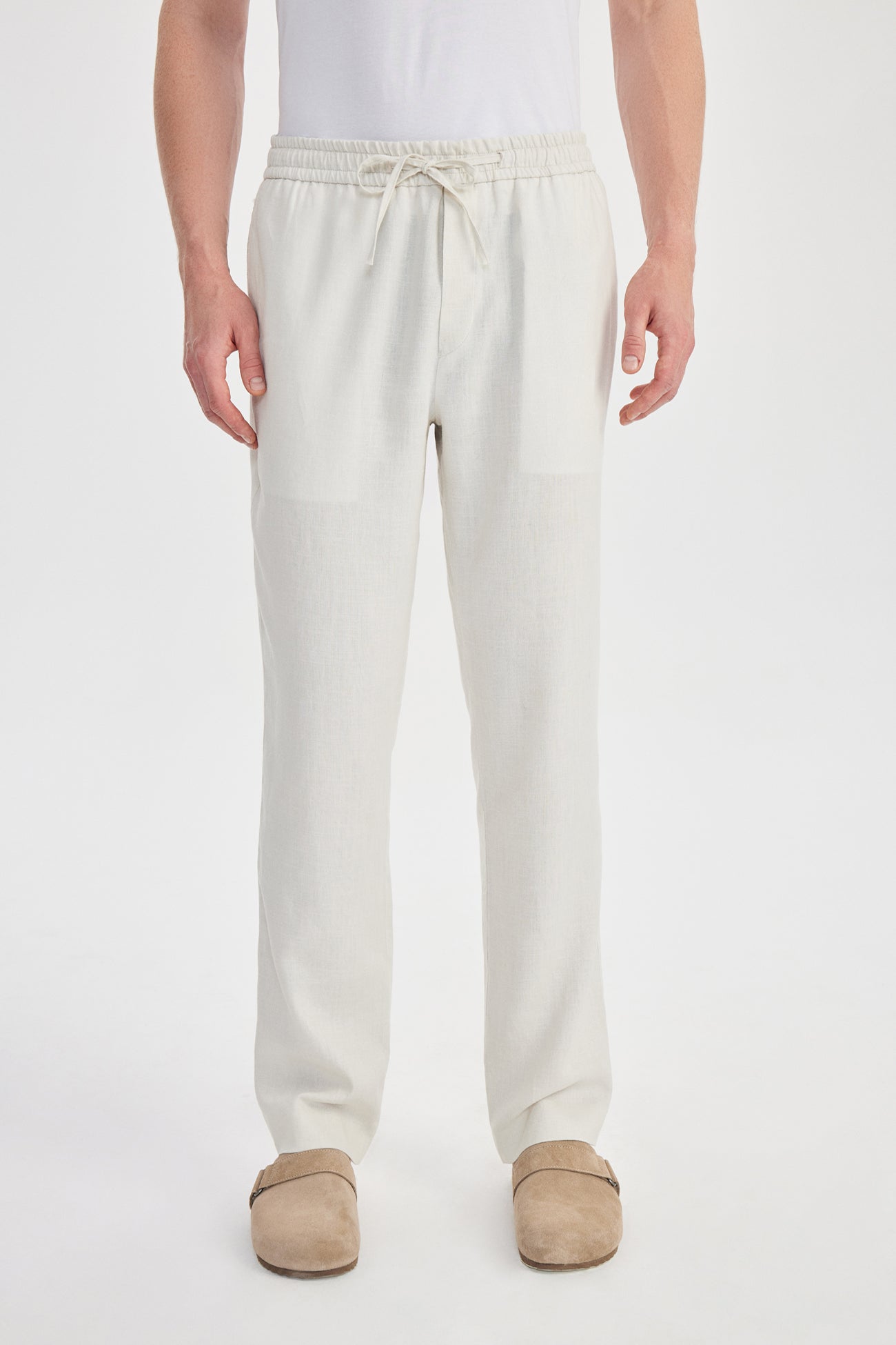 Giorni Linen Jogger Ekru - BATTS ( Il Maggio, Linen, Pants, S/S 24 )