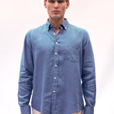 Kos II Linen Gömlek Açık Mavi