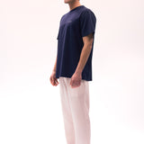 Conversation T-shirt Lacivert