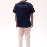 Conversation T-shirt Lacivert