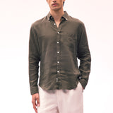 Kos II Linen Gömlek Yeşil