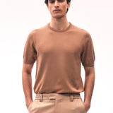Nico Basic Triko T-shirt Camel