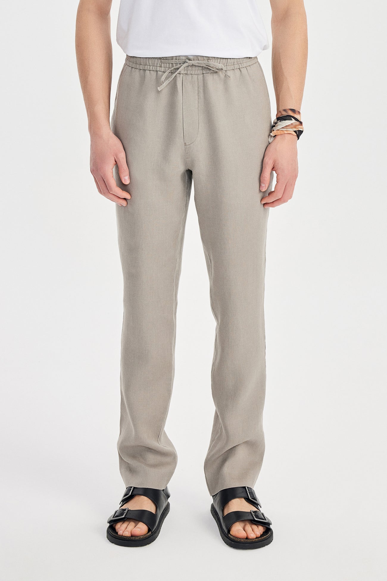 Giorni Linen Jogger Kahverengi - BATTS ( Il Maggio, Linen, Pants, S/S 24 )