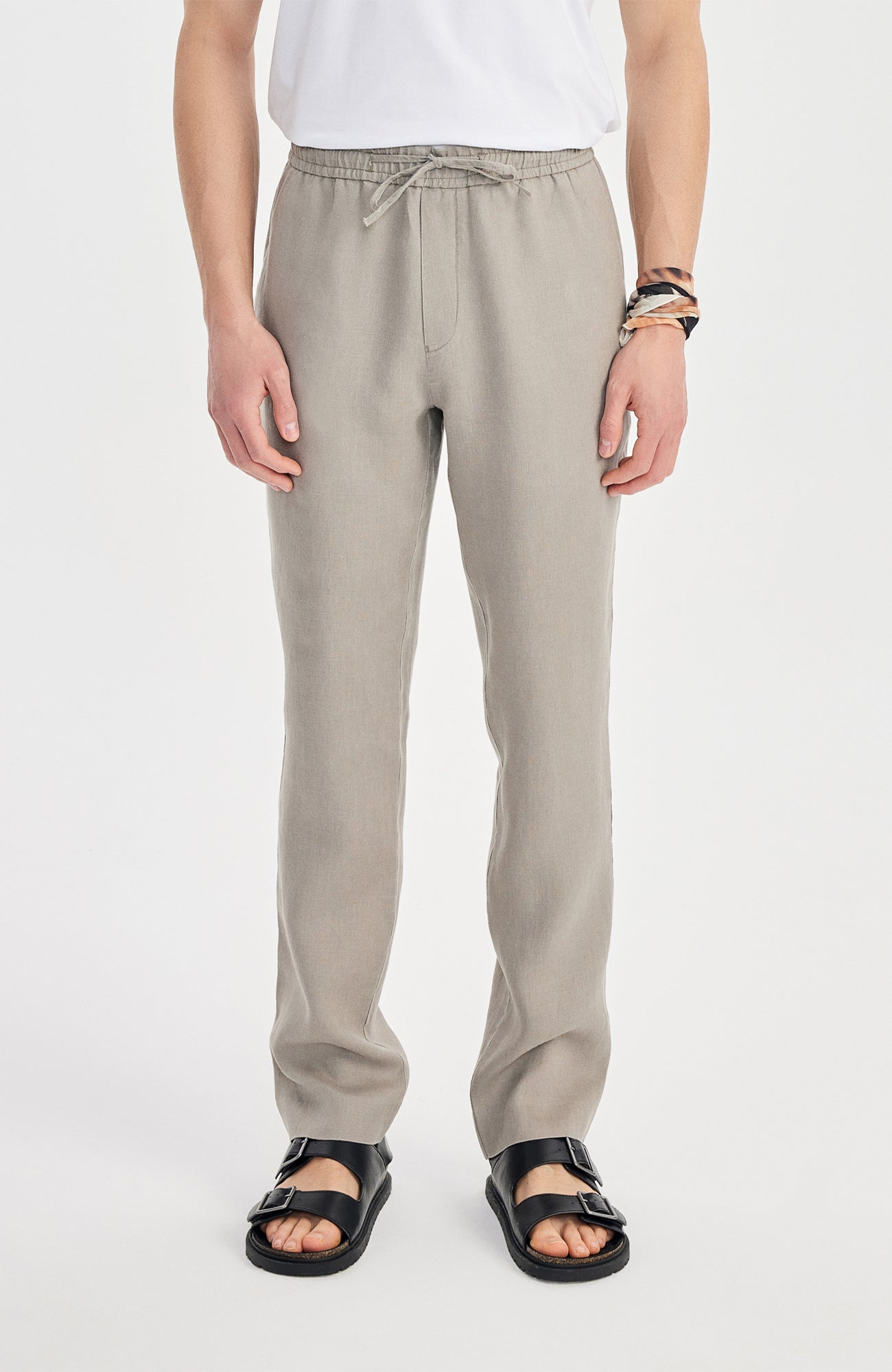 Giorni Linen Jogger Kahverengi - BATTS ( Il Maggio, Linen, Pants, S/S 24 )