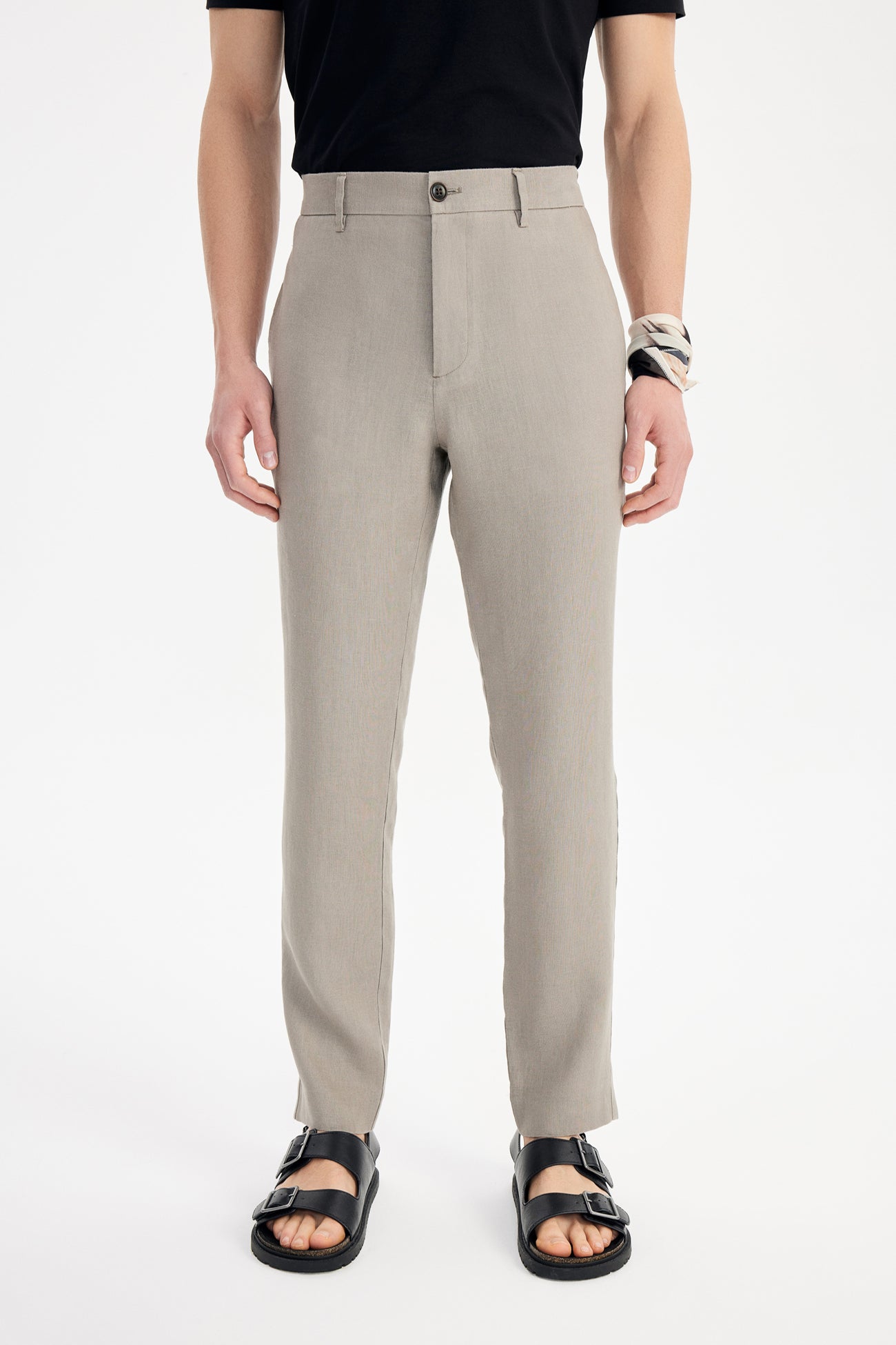 Giorni II Linen Pantolon Kahverengi - BATTS ( Il Maggio, Linen, Pants, S/S 24 )