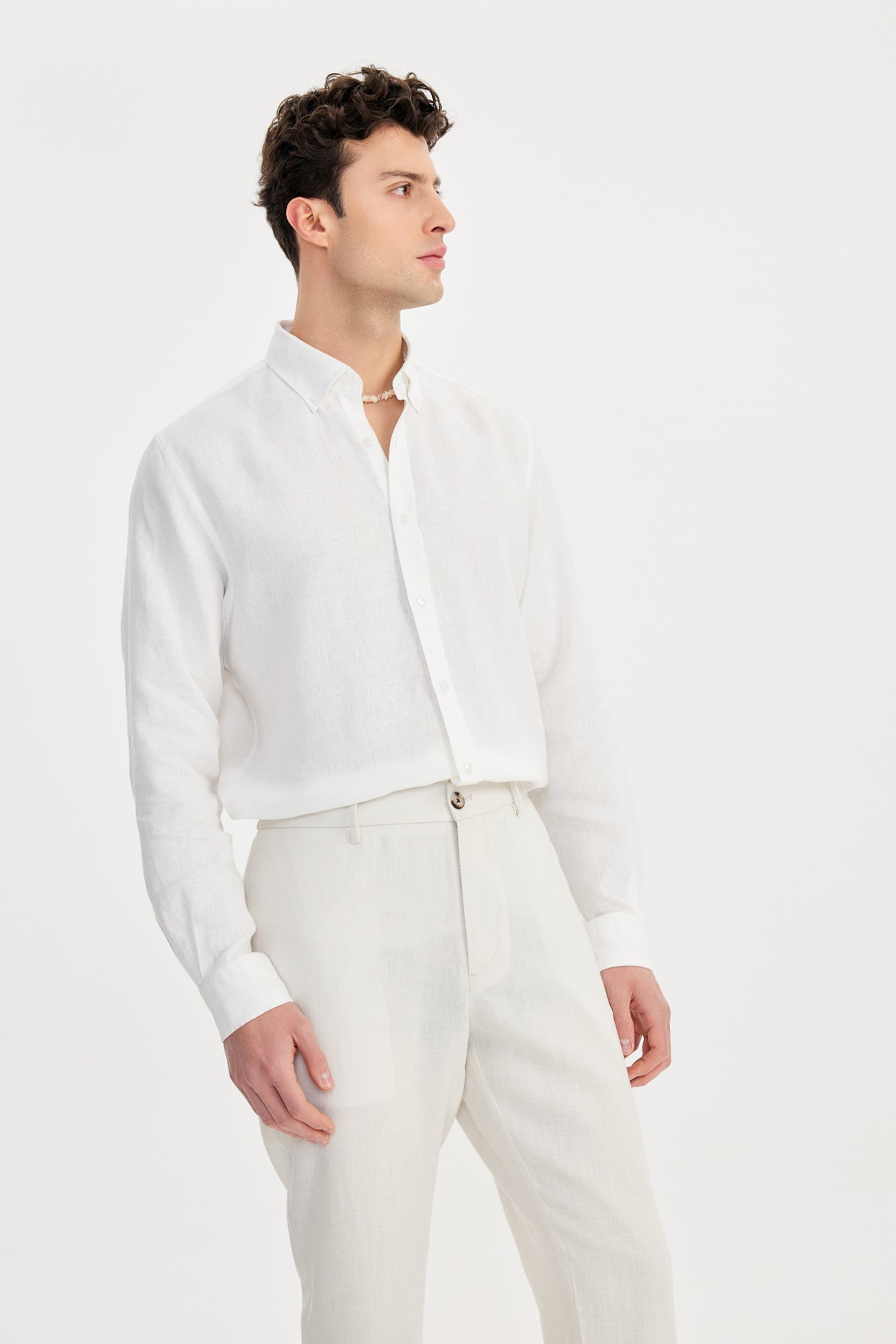 Giorni II Linen Pantolon Ekru - BATTS ( Il Maggio, Linen, Pants, S/S 24 )