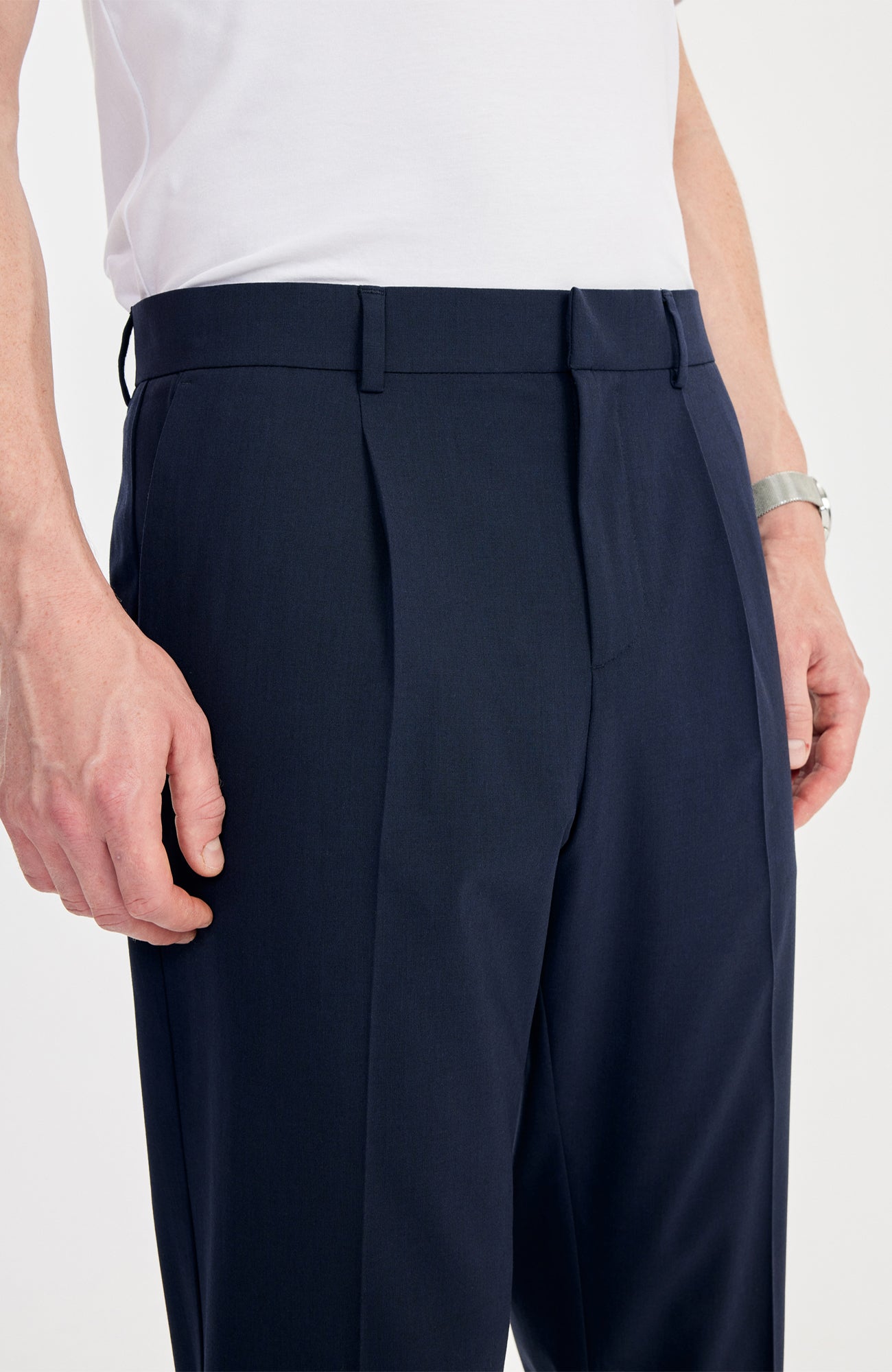 Marvin Yüksek Bel Pantolon Koyu Mavi - BATTS ( Discover Pants, Il Maggio, Pants, S/S 24 )