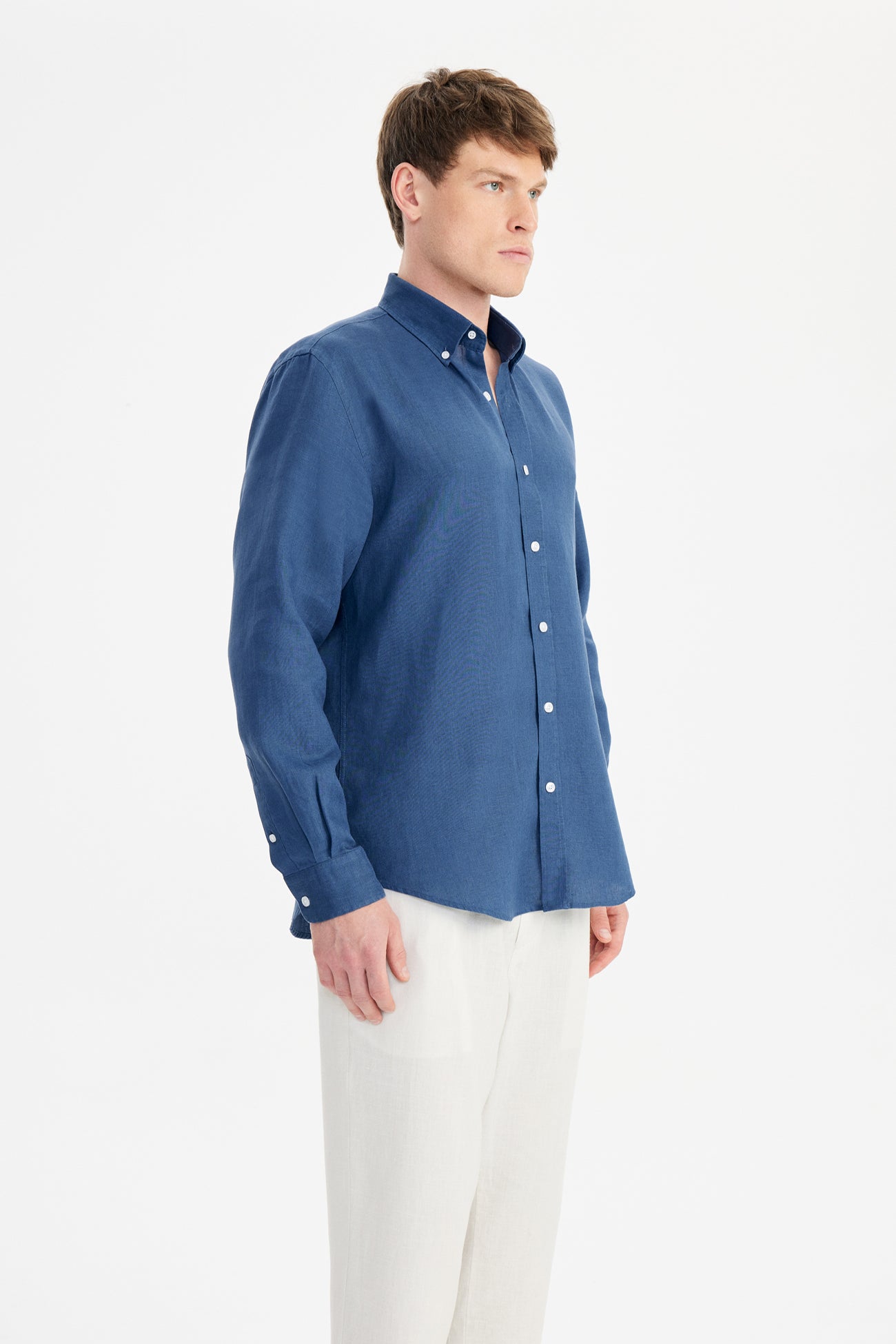 Kos Linen Gömlek Relaxed Mavi - BATTS ( Il Maggio, Linen, S/S 24, Shirts )