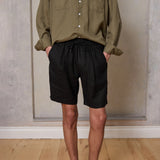 Escape Linen Short Black