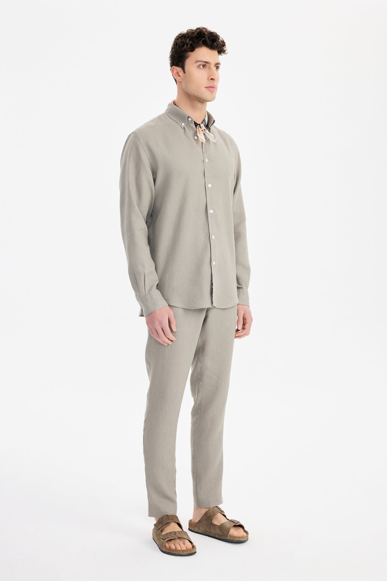 Kos Linen Gömlek Relaxed Kahverengi - BATTS ( Il Maggio, Linen, S/S 24, Shirts )