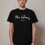 Mr. Wrong T-shirt Black