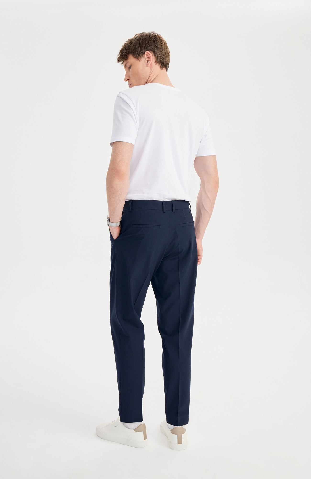 Marvin Yüksek Bel Pantolon Koyu Mavi - BATTS ( Discover Pants, Il Maggio, Pants, S/S 24 )