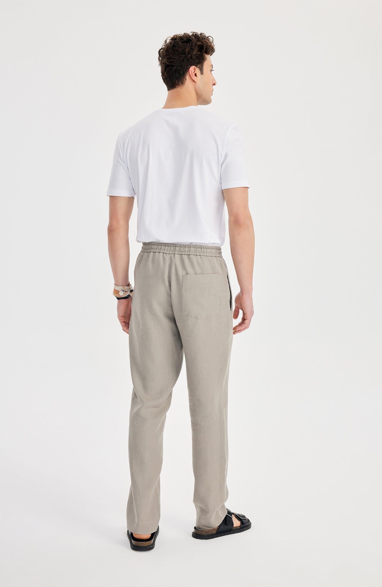 Giorni Linen Jogger Kahverengi - BATTS ( Il Maggio, Linen, Pants, S/S 24 )